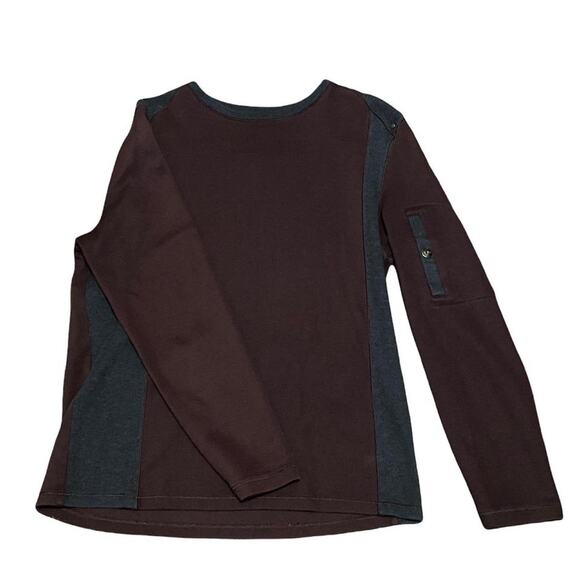 Calvin klein size medium burgundy gray long sleeve - Picture 1 of 1